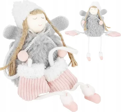Produktbild von Aniołek dekoracyjny szary siedzący 20 cm