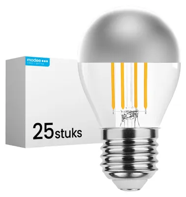 Productafbeelding van Modee LED Globelamp G80 E27 Helder - 4W 400lm 2700K - Warmwit - Vervangt 35W - 25 stuks
