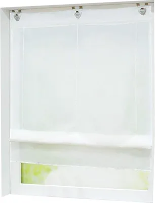 Immagine prodotto di Tenda a rullo in vetro - trasparente - 1 pezzo - bianco - poliestere - 80 x 130 cm
