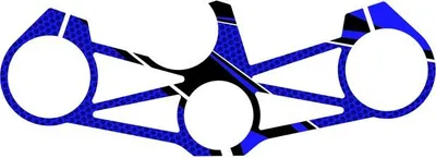 Produktbild von PUIG 3478A Radikal Yoke Protector passend fuer KAWASAKI ZX-6R 636 NINJA Blau