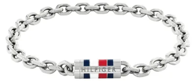 Zdjęcie produktu dla Męska bransoleta ze stali szlachetnej - Stylowy srebrny design - Tommy Hilfiger Model: 2790652