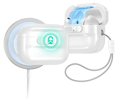 Produktbild von ESR - Pulse Magnetic FlickLock Hülle für Apple AirPods Pro 3 – weiß