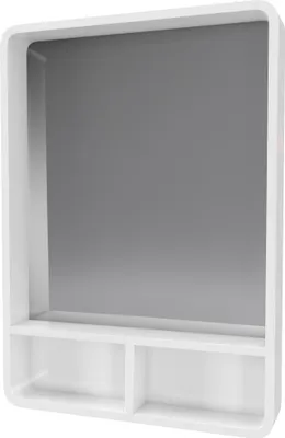 Image de Miroir salle de bain 50x70cm avec étagères - NORDIK HYLLA