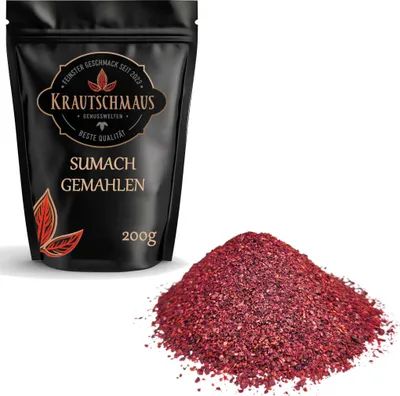 Produktbild von 200g Sumach gemahlen von Krautschmaus, schonend getrocknet, voller Geschmack