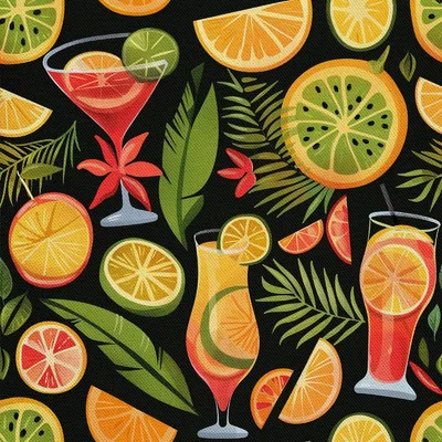 Produktbild von OUTDOOR DEKOSTOFFE OXFORD - Motiv Cocktail | DX8464
