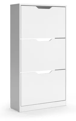 Produktbild von Schuhkipper Vicco Luca Weiß 59 x 111.5 cm mit 3 Kippfächern, Model 61409