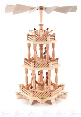 Produktbild von 3-stöckige Pyramide Christi Geburt (46cm) von Dregeno Seiffen