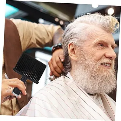 Produktbild von Nackenstaubbürste für Haare mit weichen Nylonborsten und ergonomischem Griff zum Entfernen von Haaren und Staub
