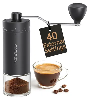 Handmühle für Kaffee, 30 g, Keramikmahlwerk, schwarz