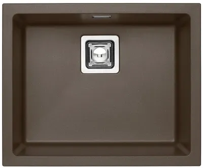 Immagine prodotto di Alveus Quadrix granital - Lavello in granito 560x460 mm, con comando di scarico, cioccolato 1108036