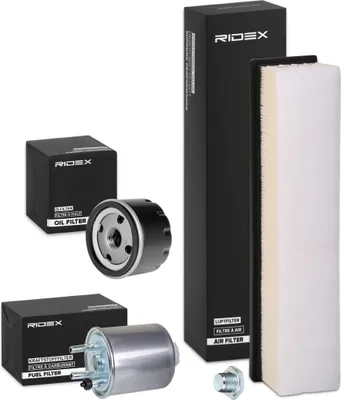 Produktbild von RIDEX Filterset Inspektionspaket Filtersatz für RENAULT TWINGO II (CN0)