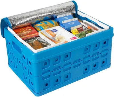 Obrázok produktu pre Sunware Square Vouwkrat + Koeltas 32L 49x36x24.5 cm Blauw