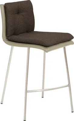 Produktbild von Barstuhl Mayer Sitzmöbel 1231 48,5 x 51,5 x 90 cm Edelstahl/taupe + schokobraun 1231_V4_126