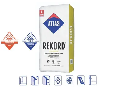 Obrázok produktu pre ATLAS REKORD biela cementová stierka 25 kg