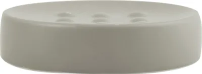 Obrázok produktu pre Spirella mydelnička kamenný vzhľad dekoratívne kúpeľňové doplnky mydelnička "Tube" Rozmery: 11 x 11 x 3 cm - Taupe matná