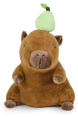 Productafbeelding van Kapibara-knuffel met perzik, 25 cm