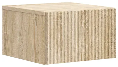 Image de Cabinet de chevet mural Chêne Sonoma 33 x 34,5 x 20 cm
