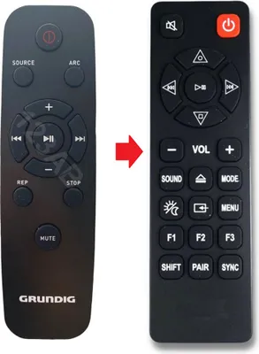 Produktbild von Ersatz Fernbedienung für Grundig GSB910 | DSB950 | DSB970 | DSB990