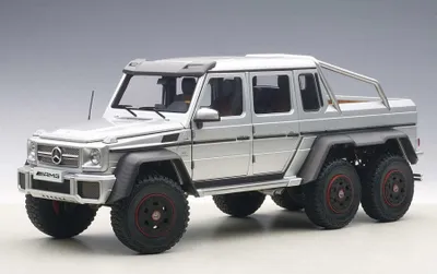 Image de Mercedes G 63 AMG 6x6 2013 argent Voiture miniature 1:18 Autoart