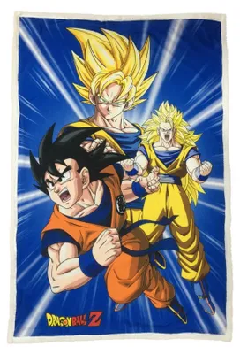 Produktbild von Dragon Ball Z Sherpa-Fleece-Decke 100 x 150 cm für ultimative Gemütlichkeit