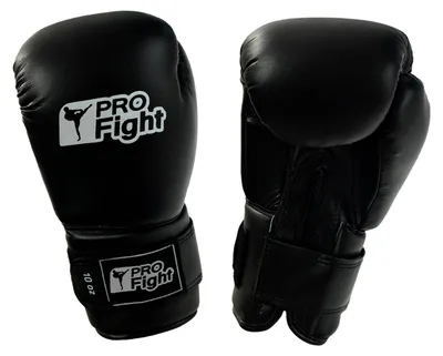 Produktbild von PROfight - Boxhandschuhe, Logo, PVC MR78424 (10) (Schwarz)