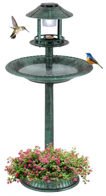 Productafbeelding van Vogelvoederstation met zonnelicht, retro voederdispenser Ø50x107cm