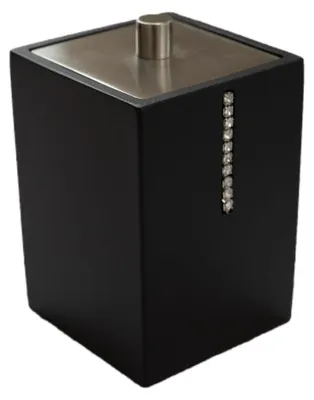 Produktbild von Bagnoxx Wattepadhalter Wattepadspender Schwarz 7 x 7 x 10cm Polyresin