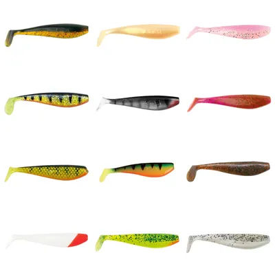 Produktbild von Fox Rage Zander Pro Gummifisch, Farbe:UV Glow Perch, Länge cm:14.0