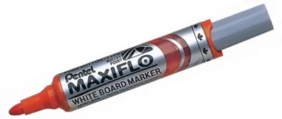 Immagine prodotto di Pennarello per lavagne bianche Maxiflo 2,5 mm punta tonda arancione Confezione da 12