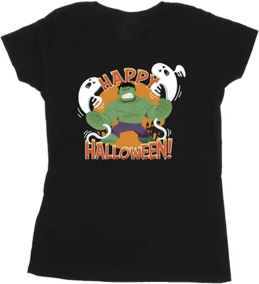 Produktbild von Marvel - "Happy Halloween" T-Shirt für Damen BI30059 (M) (Schwarz)