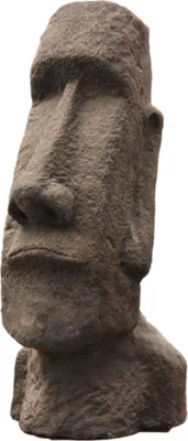 Produktbild von Schöne Osterinsel aus Steinguss perfekt für den Garten die Terrasse oder den Vorgarten ist Frostfest Witterungsbeständig und Neu 63cm H, JA-009
