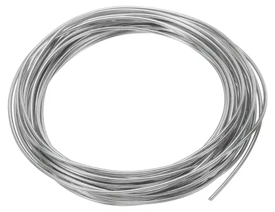 Image de Fil de zinc - Diamètre de 1,2 mm - Pour laboratoires et expériences scientifiques - Rouleau de 5 mètres