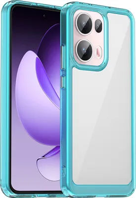 Obrázek produktu pro Pouzdro pro OPPO Reno13 Pro průhledné, nárazuvzdorné TPU silikonové ochranné pouzdro nebesky modré