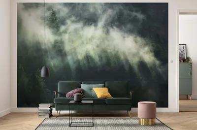 Immagine prodotto di Carta da parati in tessuto non tessuto Komar "Misty Crowns" - dimensioni: 350 x 250 cm (larghezza x altezza), 7 pannelli