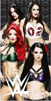 Produktbild von WWE - Badetuch "Divas" AG1053 (Einheitsgröße) (Bunt)