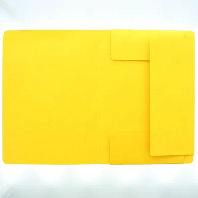 Produktbild von Eckspanner A4 Karton 335 g/qm mit Klappen gelb Packung mit 25 Stück