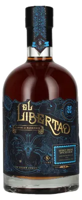 Produktbild von El Libertad 8 Years Old FLAVOR OF DARKNESS Dark Oak Spiced Rum Chapter III 48,1% Vol. 0,7l