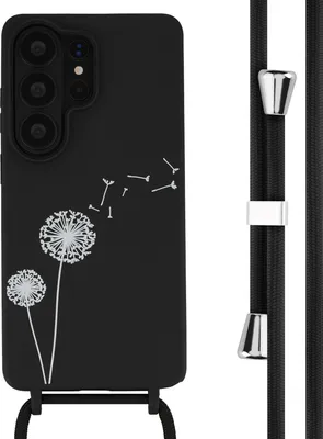 Immagine prodotto di Custodia in silicone con cordino per Samsung Galaxy S26 Ultra - Dandelion Black