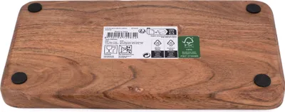 Produktbild von Frühstücksbrettchen 22x12cm Holz Akazie rechteckig Natur Braun