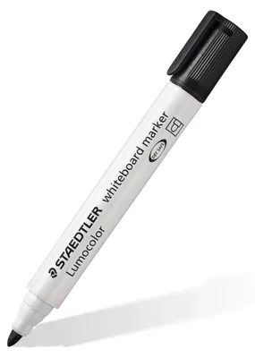 Produktbild von STAEDTLER Whiteboard Marker Lumocolor, 2 mm, Set mit 4 schwarzen Markern