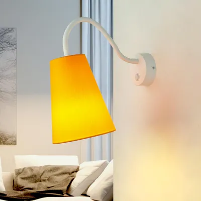 Immagine prodotto di Lampada da parete per cameretta dei bambini con interruttore regolabile arancione bianco lampada da lettura lampada da parete lampada per bambini