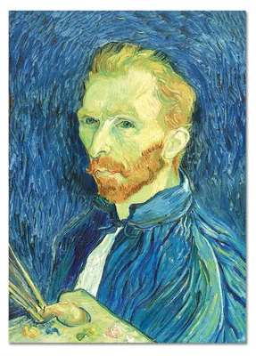 Zdjęcie produktu dla Giallobus - Autoportret 3 - Vincent Van Gogh - 70D x 100S cm - Obraz - Szkło akrylowe