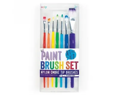 Produktbild von Ooly Pinsel Set - Lil Paint Brushes - 7 Stück für Kinder und Erwachsene