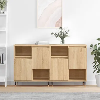 Produktbild von vidaXL Sideboards 2 Stk. Sonoma-Eiche Holzwerkstoff