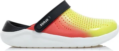 Produktbild von crocs Literide Color Dip Clog Limette Punch / Scarlet / Almost Weiß Croslite Größe: 38/39 Normal