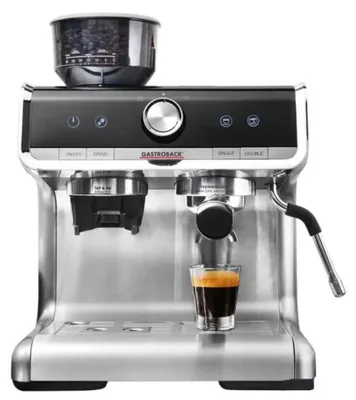 Obrázok produktu pre Gastroback Design Espresso Barista Pro, Espresso kávovar, 2,8 L, Kávové zrná, Mletá káva, Vstavaný mlynček, 1550 W, Čierna, Nerezová oceľ