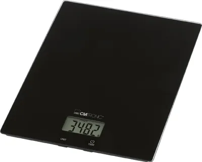 Image de Balance de cuisine en verre Noir Clatronic KW3820-Noir