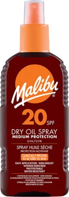 Immagine prodotto di Malibu Olio secco Spray SPF20 Olio solare bronzante 200ml