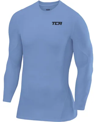Produktbild von Herren Thermoaktiv-T-Shirt Kompressions Trainingsshirt Laufen Blau XXL