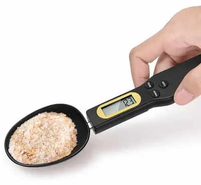 Digitale Löffelwaage 500 g/0,1 g, abnehmbar, LCD, Tara-Funktion